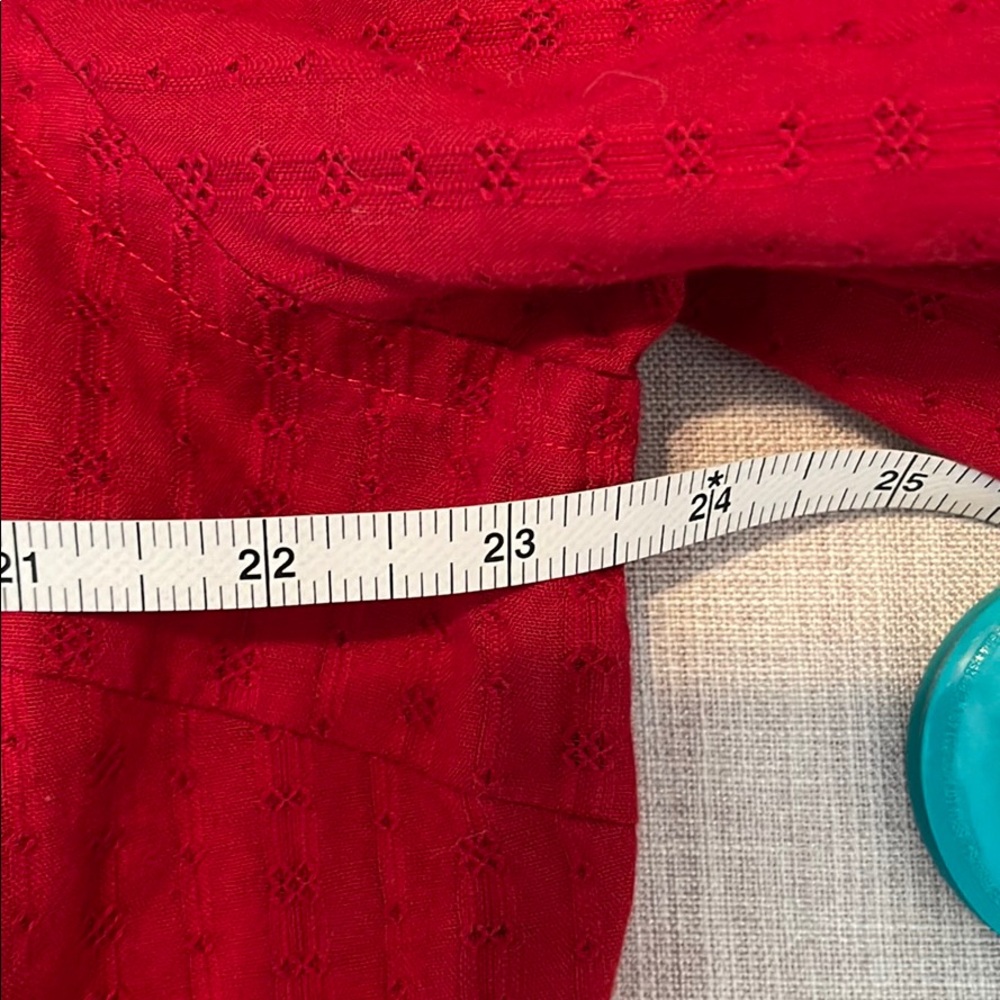 Lauren Ralph Lauren roll tab sleeve eyelet shirt. - Picture 6 of 10